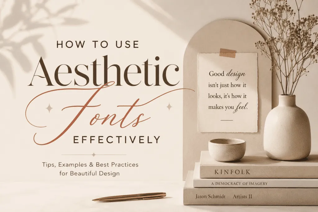 How to use aesthetic fonts effectively