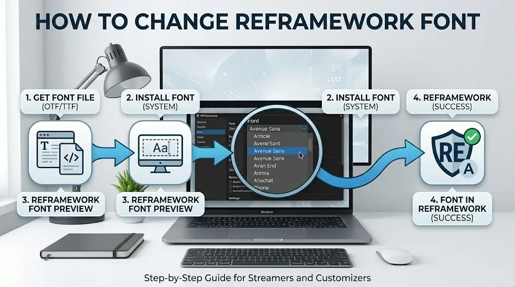 How to change the REFramework font
