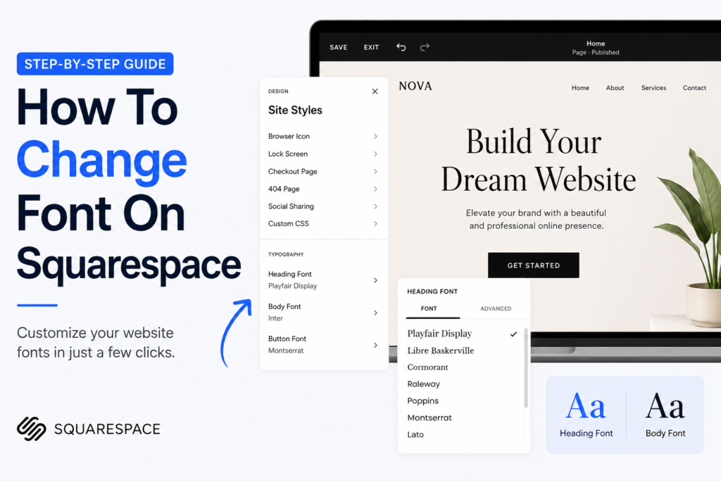 Font on Squarespace