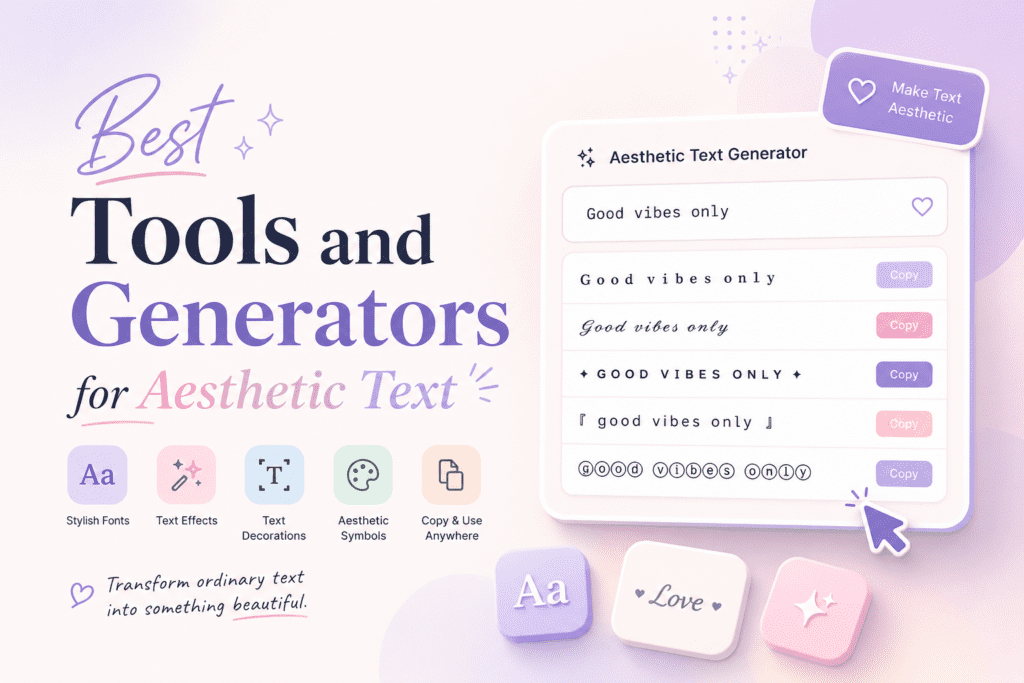 Aesthetic Fonts: The Ultimate Guide for Social Media