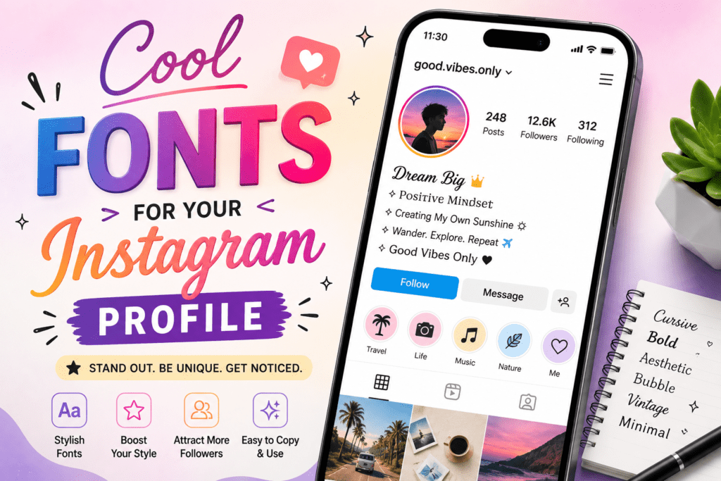 Best Fonts for Your Instagram Bio in 2026