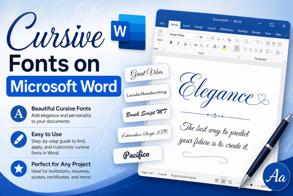 Cursive Fonts You Can Copy & Paste Anywhere