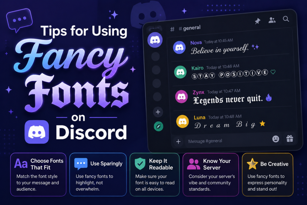 Tips for Using Fancy Fonts on Discord