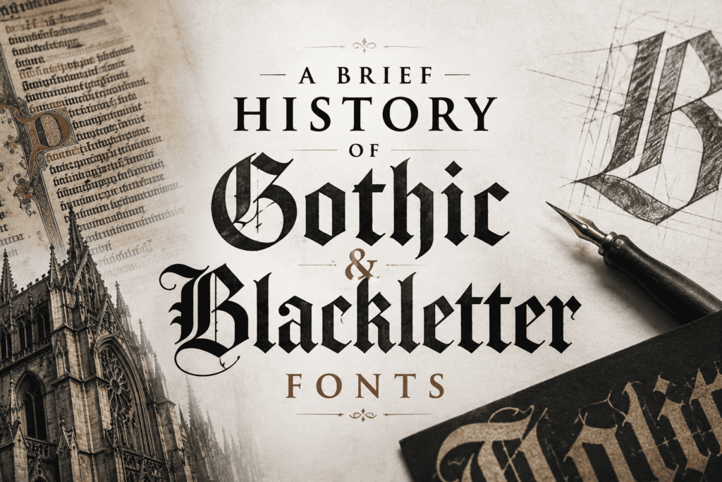 A Brief History of Gothic & Blackletter Fonts