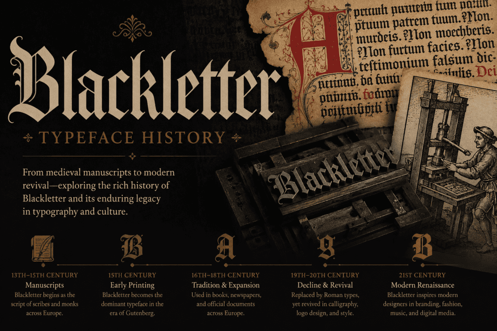 A Brief History of Gothic & Blackletter Fonts