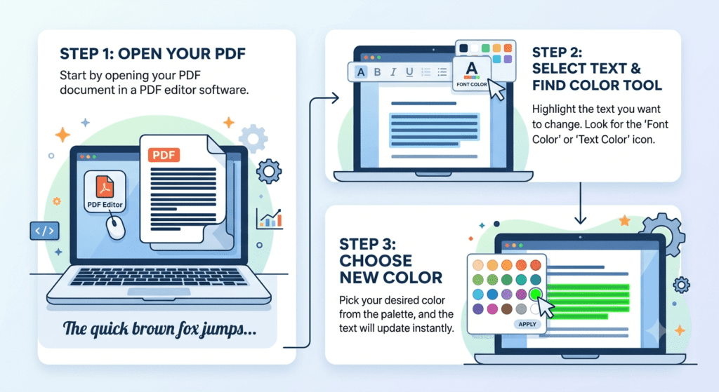 Font Color on PDF