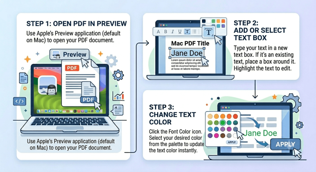 Font Color on PDF